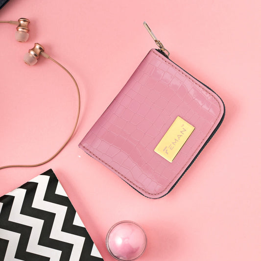 Marbella's Dazzle Drop Wallets- Pink