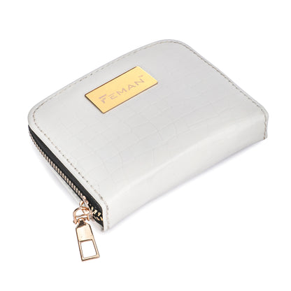 Marbella's Dazzle Drop Wallets - Pearl White