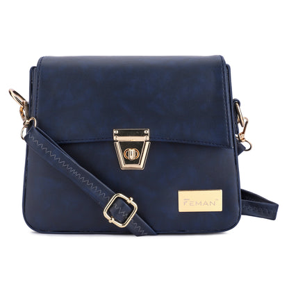 Marbella Feman City Stride Sling Bag - D Blue