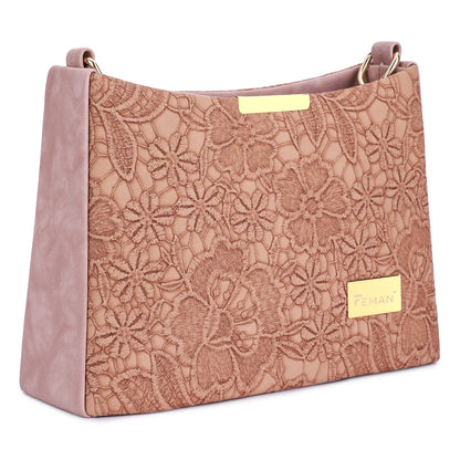 Marbella Ethnic Essence Sling Bag - L Pink