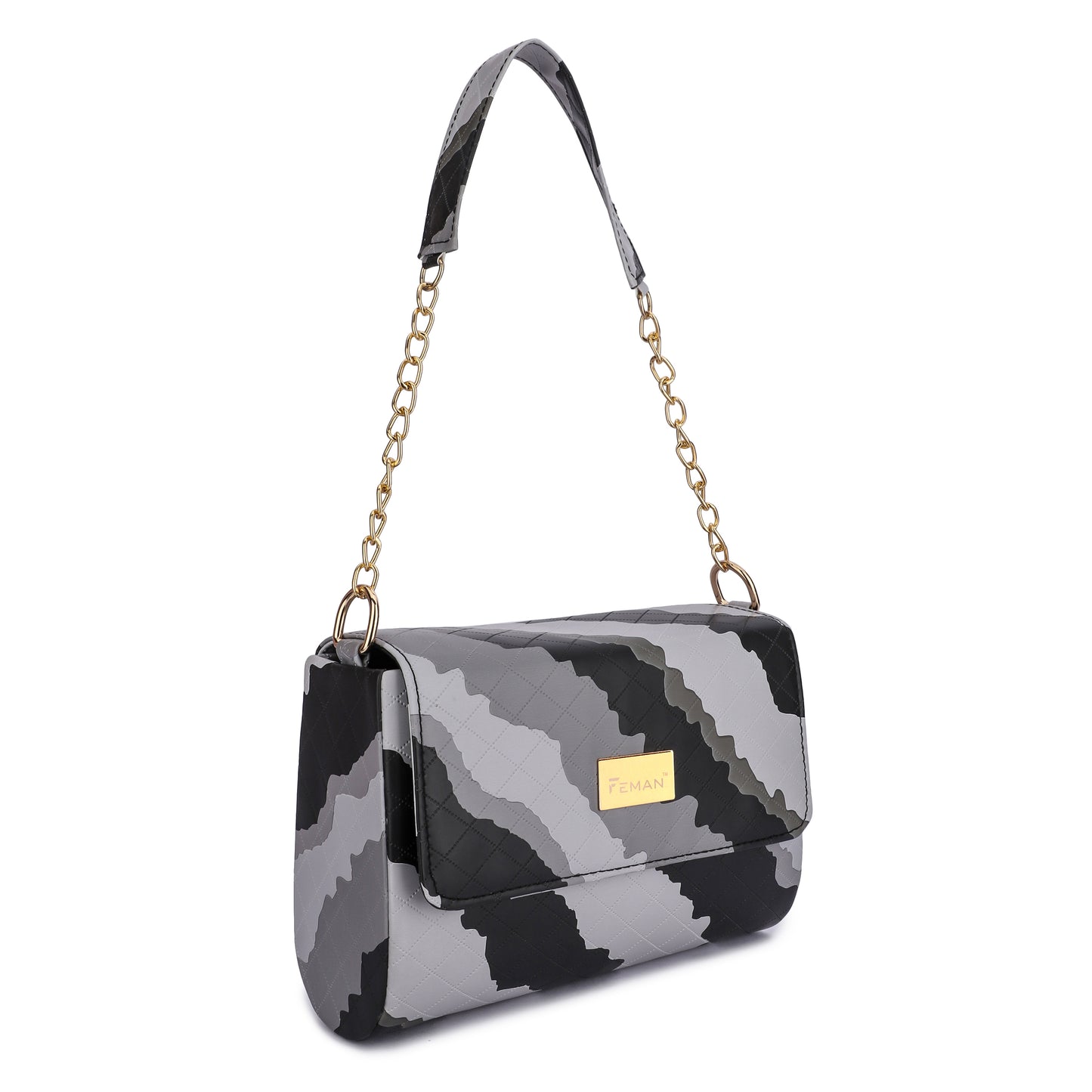 Marbella's Palette Play Sling Bag - Black & Grey