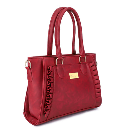 Mrbella Trendy Travel Satchels - Maroon