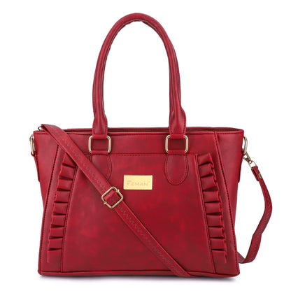 Mrbella Trendy Travel Satchels - Maroon