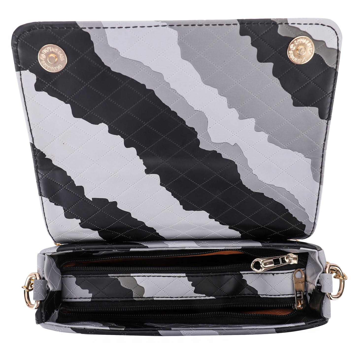 Marbella's Palette Play Sling Bag - Black & Grey