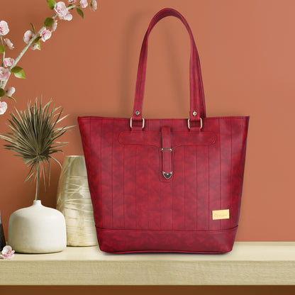 Marbella's Office Fella Tote Bag - Maroon