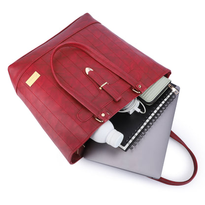 Marbella's Office Fella Tote Bag - Maroon