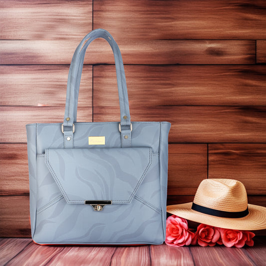 Marbella's City Delight Tote Bag - L. Blue