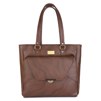 Marbella's City Delight Tote Bag - Brown