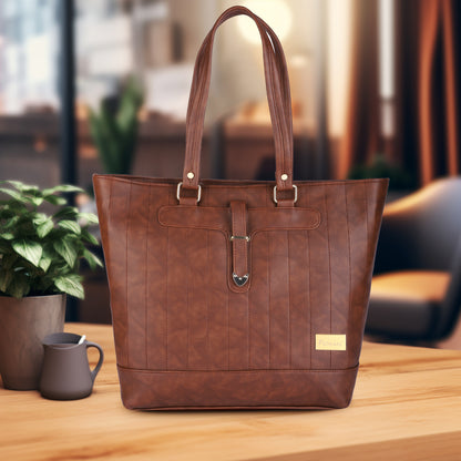 Marbella's Office Fella Tote Bag - Brown