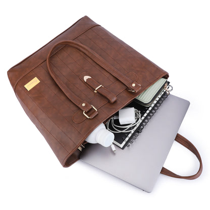 Marbella's Office Fella Tote Bag - Brown