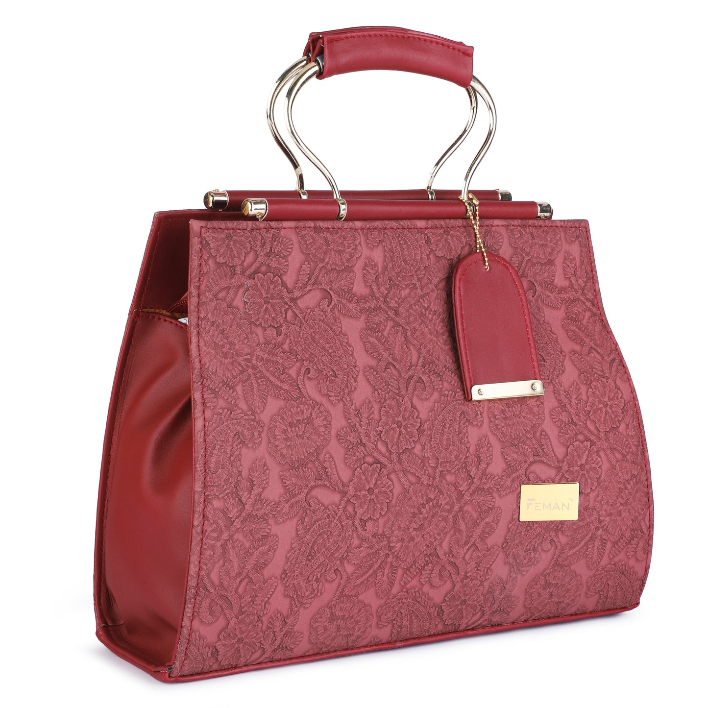 Mrbella Chic Vibe Satchel - Maroon