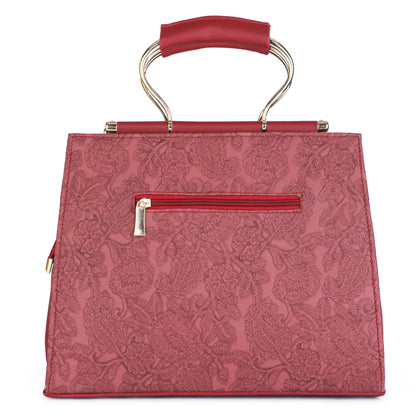 Mrbella Chic Vibe Satchel - Maroon